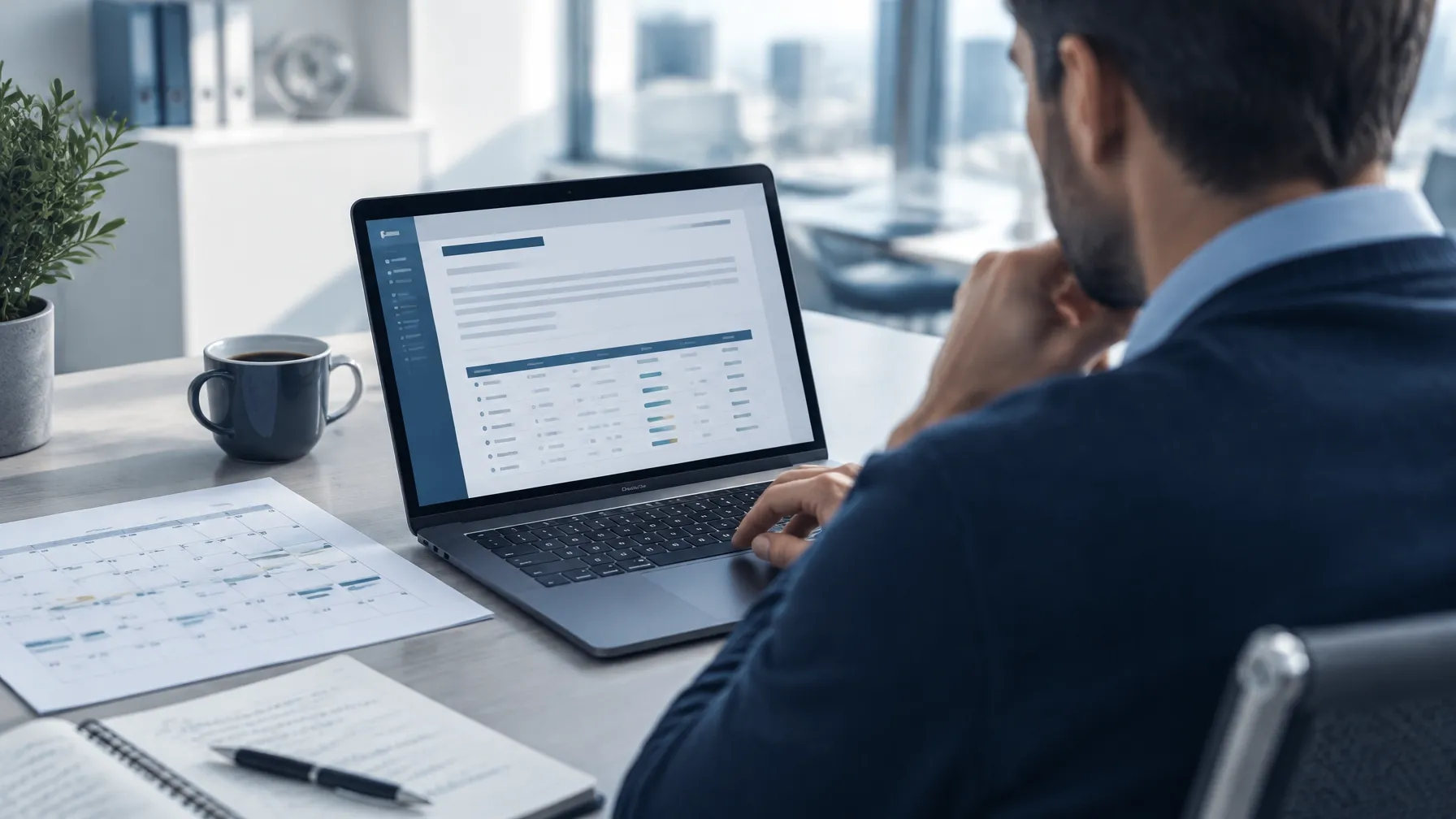 Professional reviewing licensing and renewal documents
