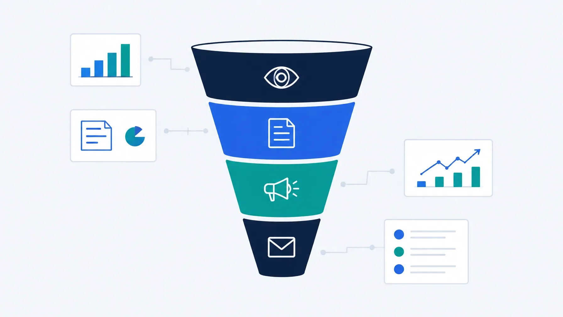 Vendor demand-generation funnel